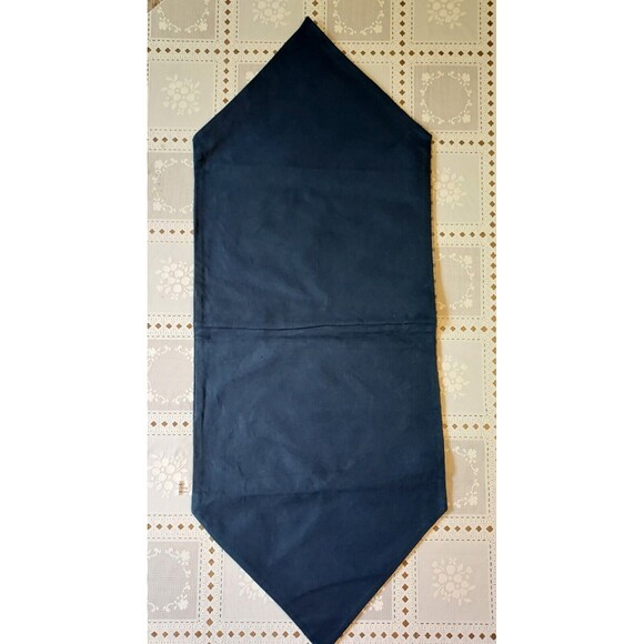 Table Runners- Placemats- Set Of 6- Primitive - Country Blue & Brown 36" x 14" - Picture 2 of 4